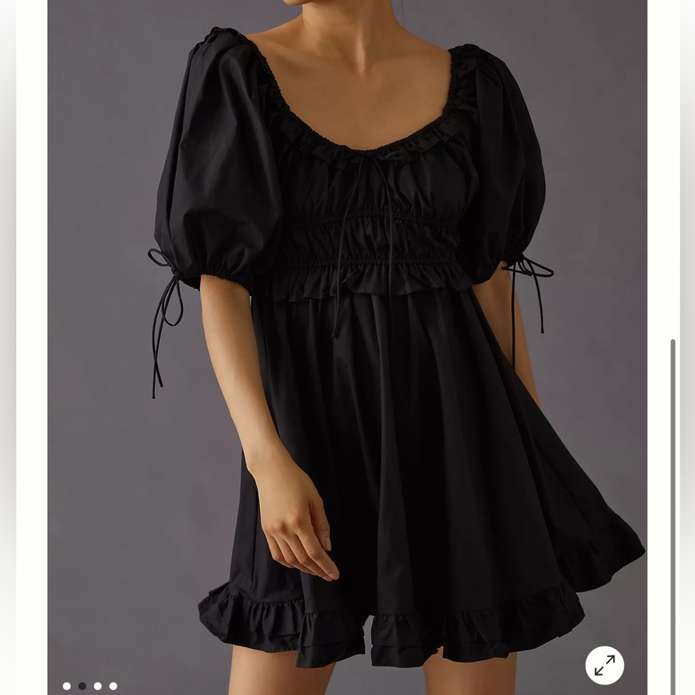 En Saison puff sleeve mini dress